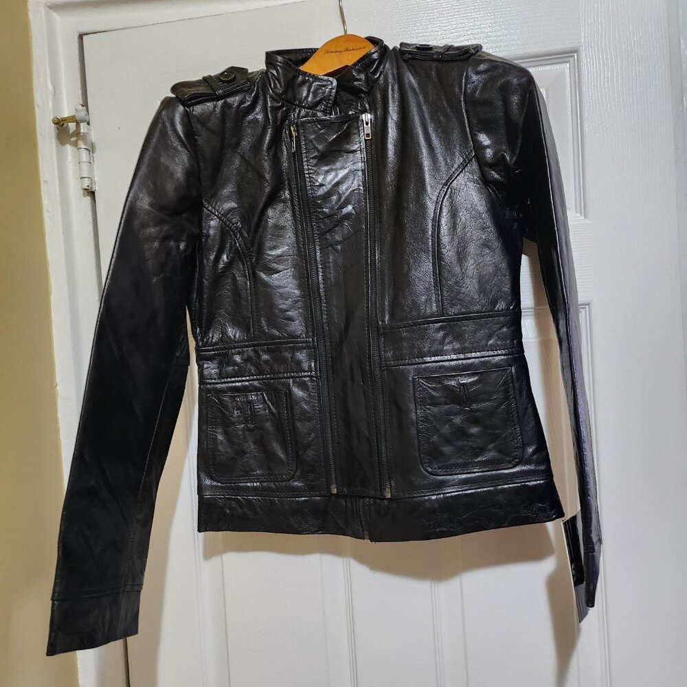 Superior Leather Jacket – New York | Black (Tagged L – Fits Like Small)